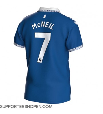 Everton Dwight McNeil #7 Hemma Matchtröja 2023-24 Kortärmad